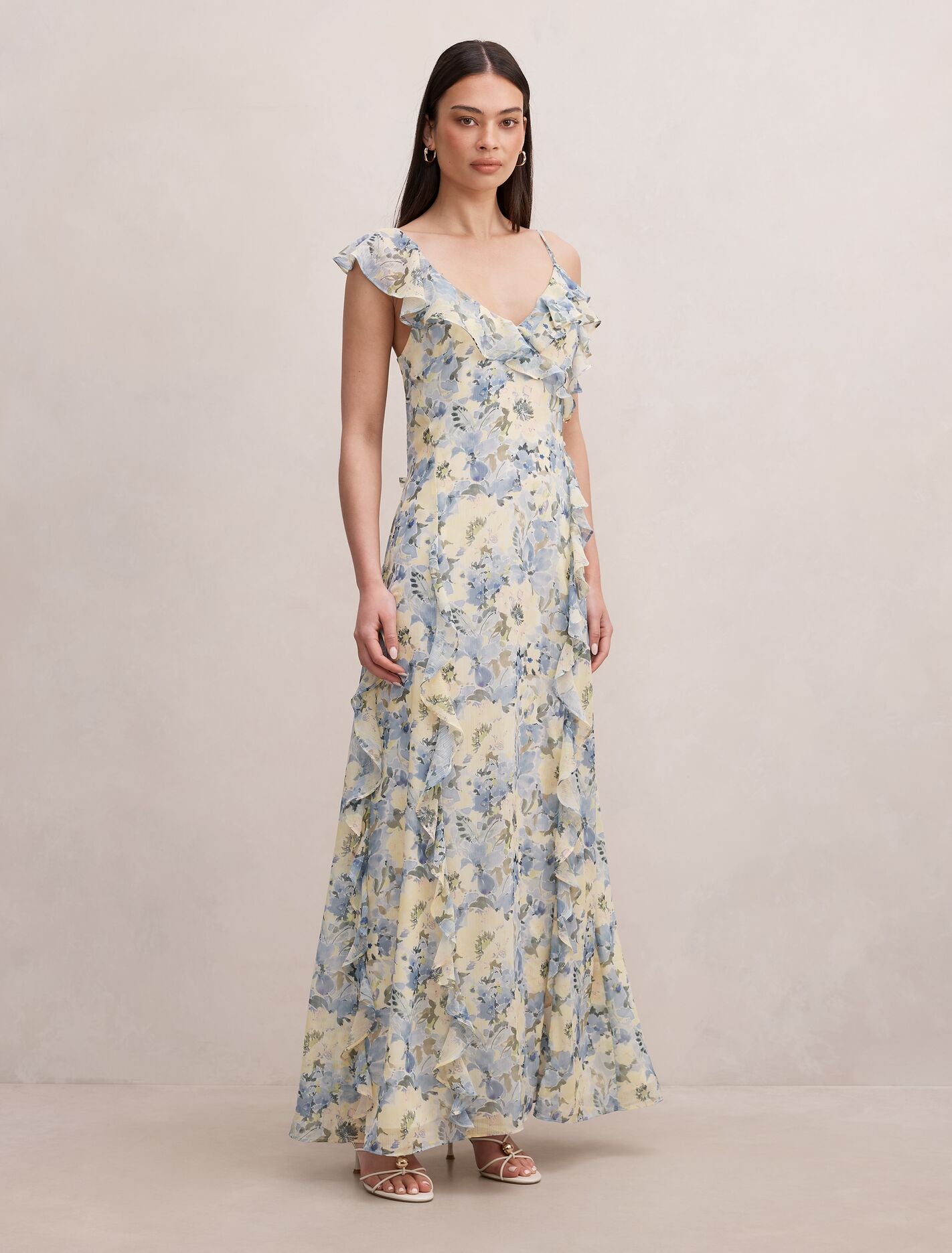 Lorenze Ruffle Maxi Dress Forever New