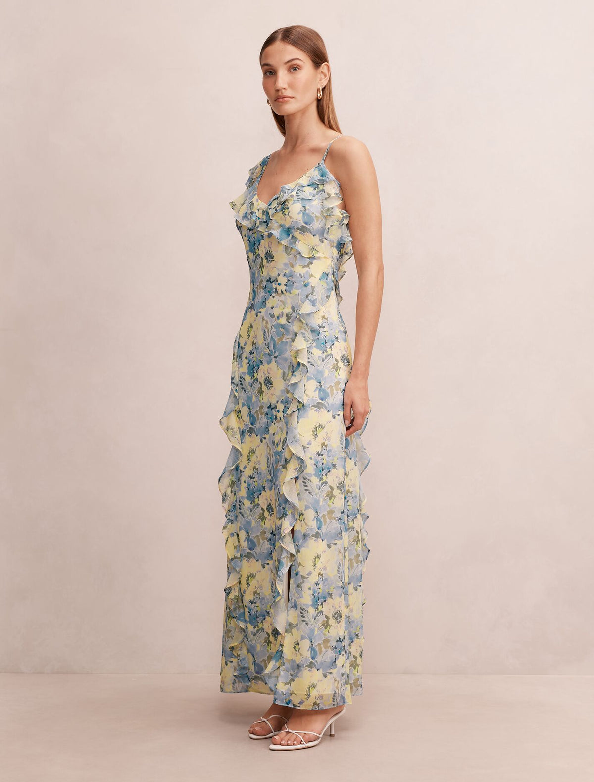 Lorenze Ruffle Maxi Dress Forever New