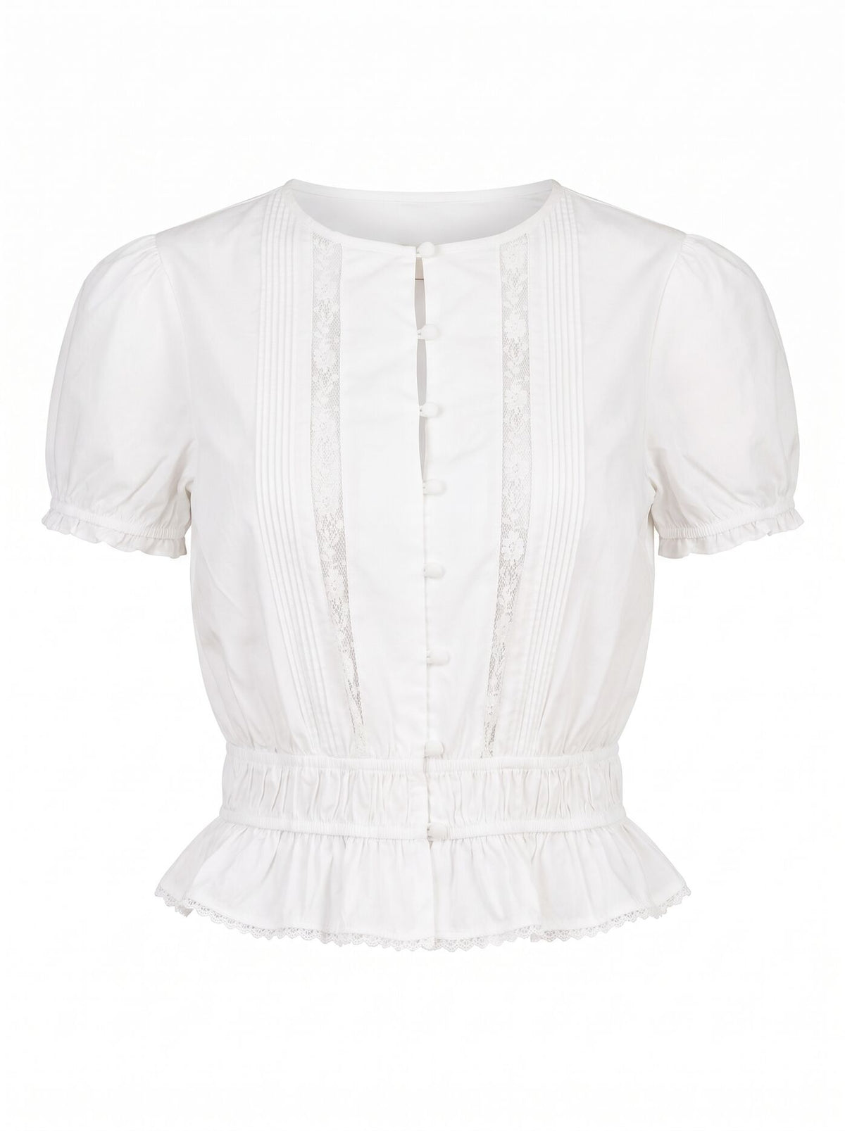 Delta Lace Pintuck Blouse Forever New