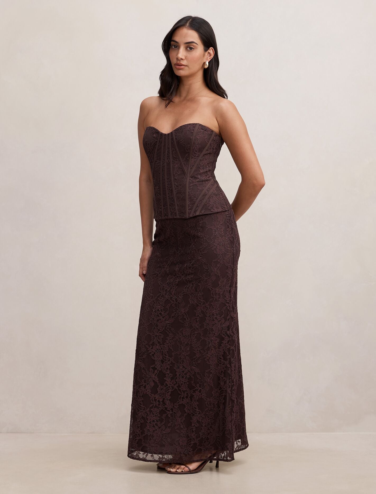 Myla Lace Corset Maxi Dress Forever New