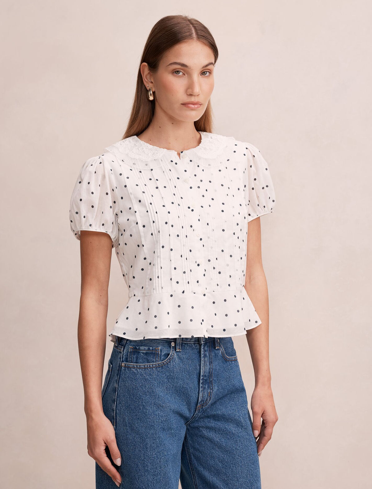Cece Peplum Blouse Forever New