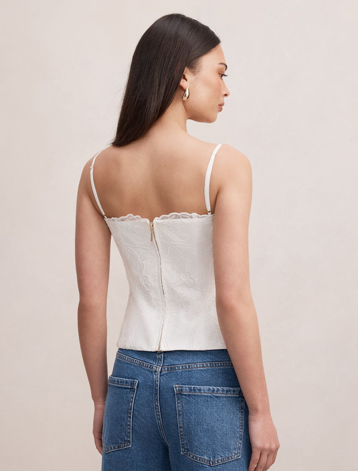 Hannah Lace Corset Top Forever New