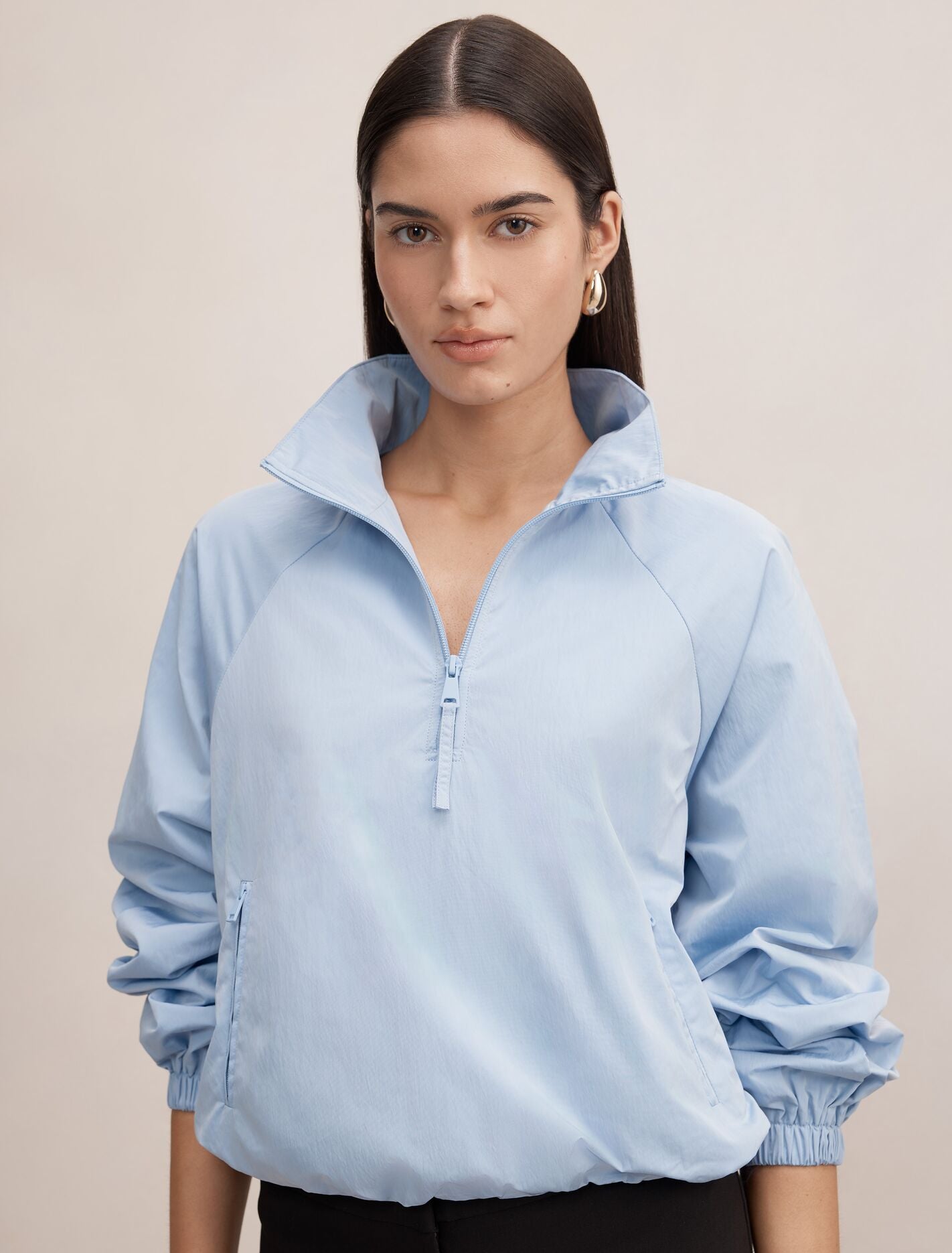 Kim Quarter Zip Windbreaker Jacket Forever New