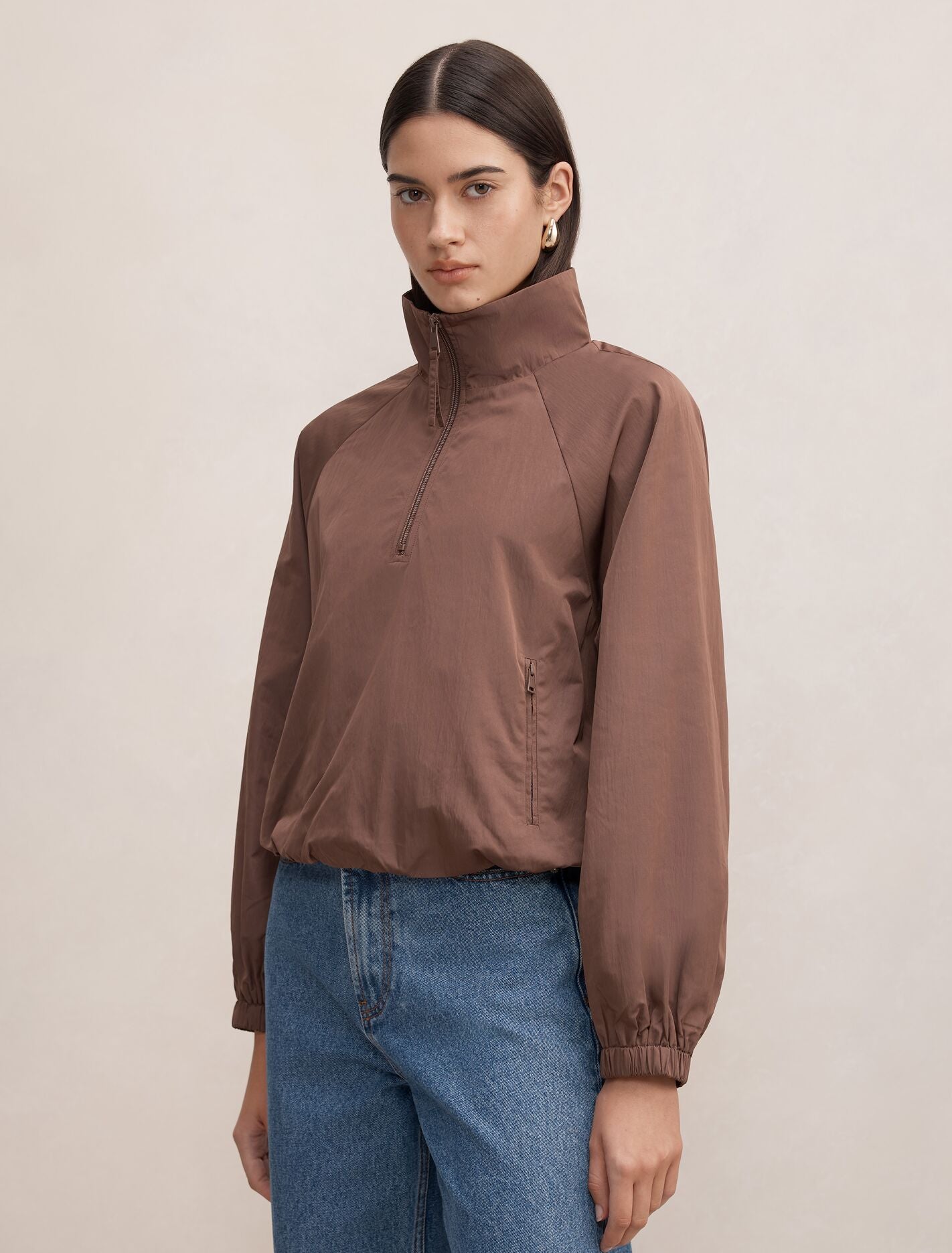 Kim Quarter Zip Windbreaker Jacket Forever New