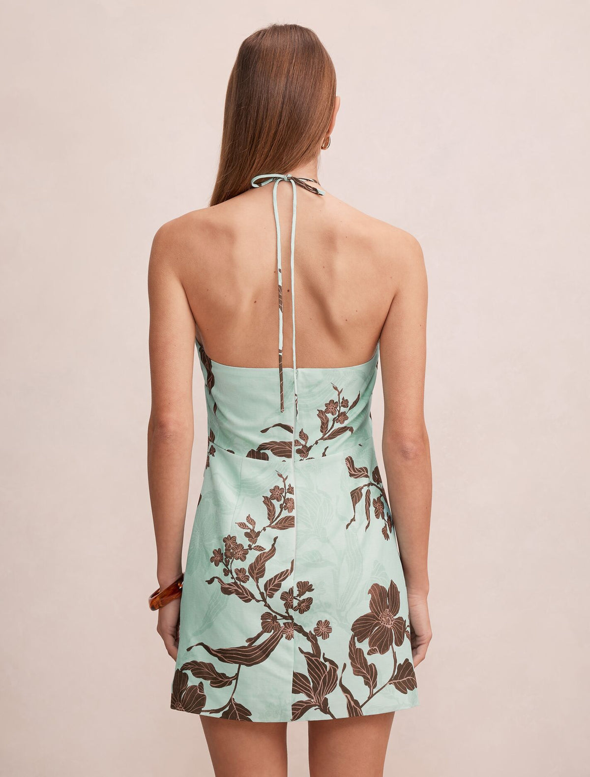 Abigail Halter Tie Back Mini Dress Forever New