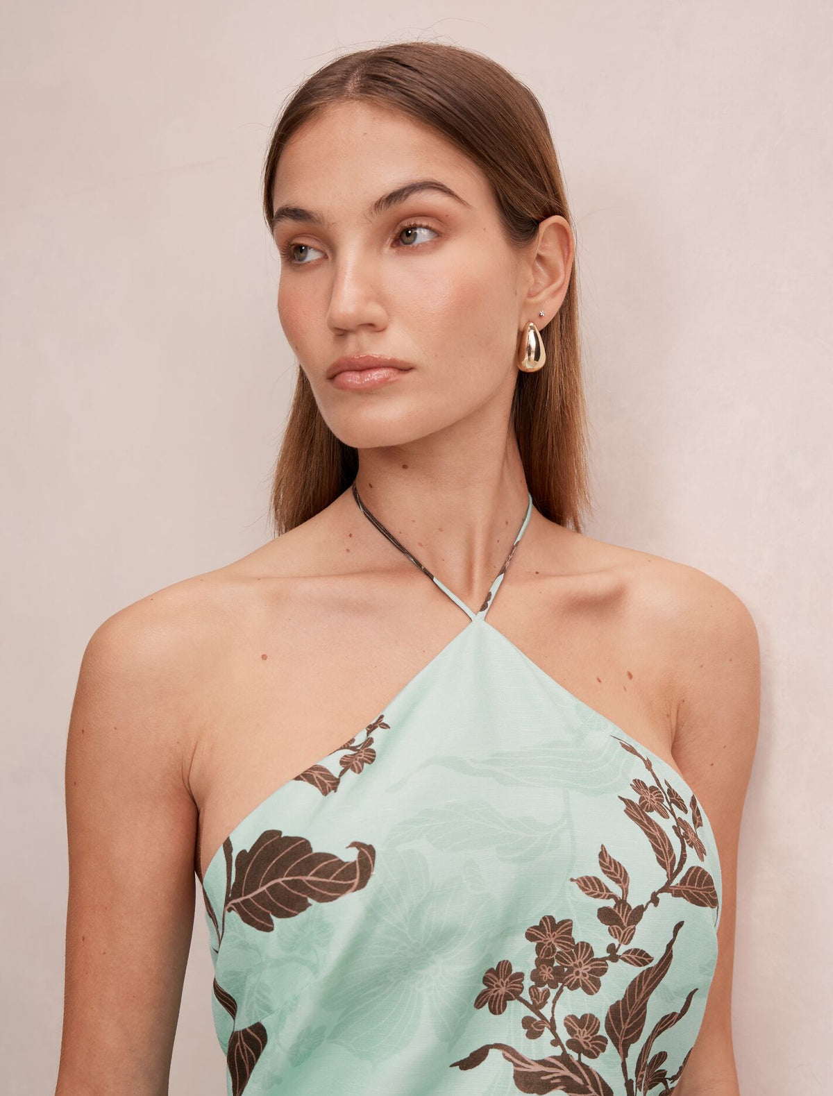 Abigail Halter Tie Back Mini Dress Forever New