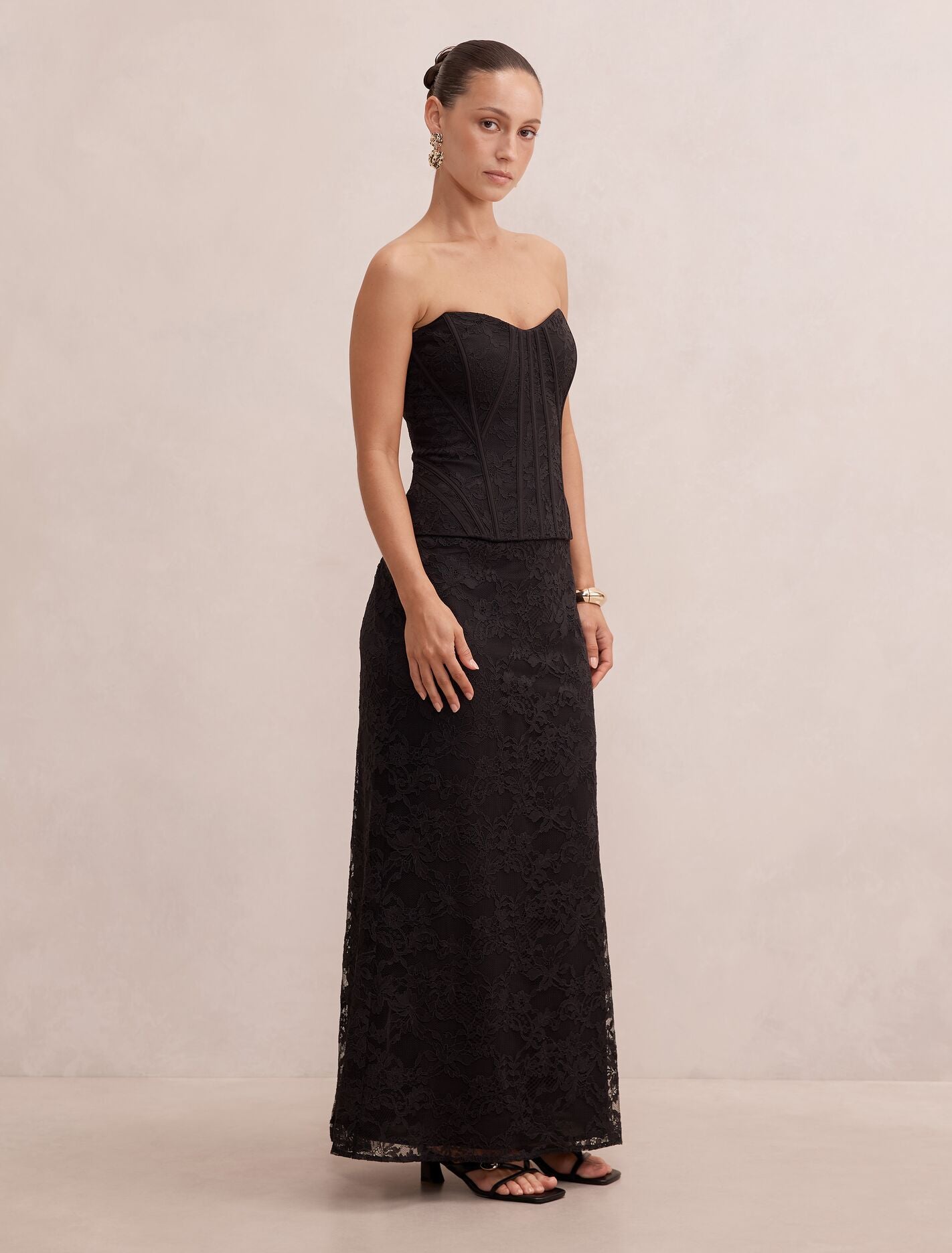 Myla Petite Corset Lace Maxi Dress