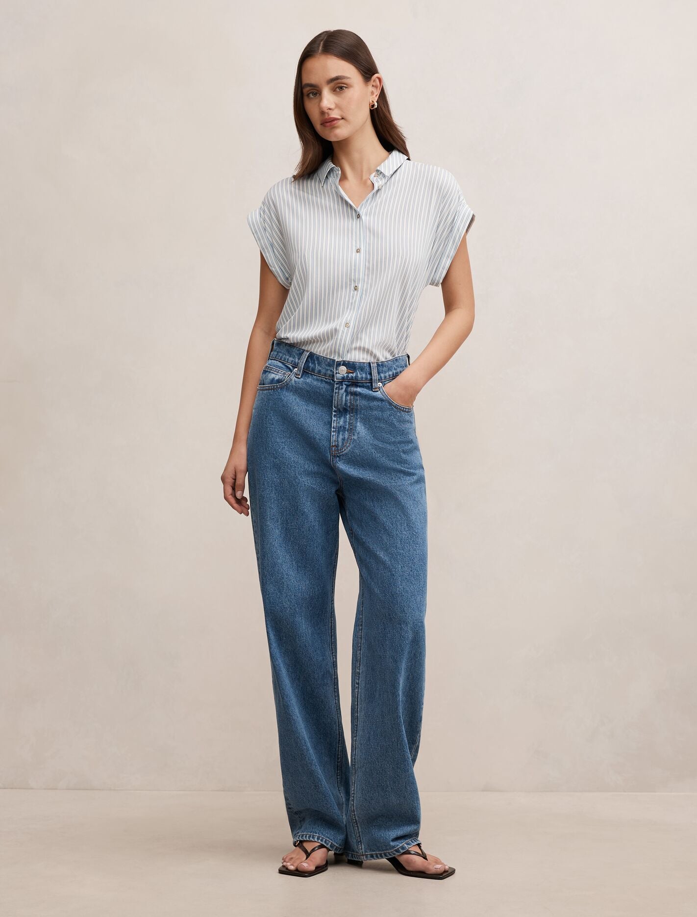 Tia Collar Button Shirt Forever New