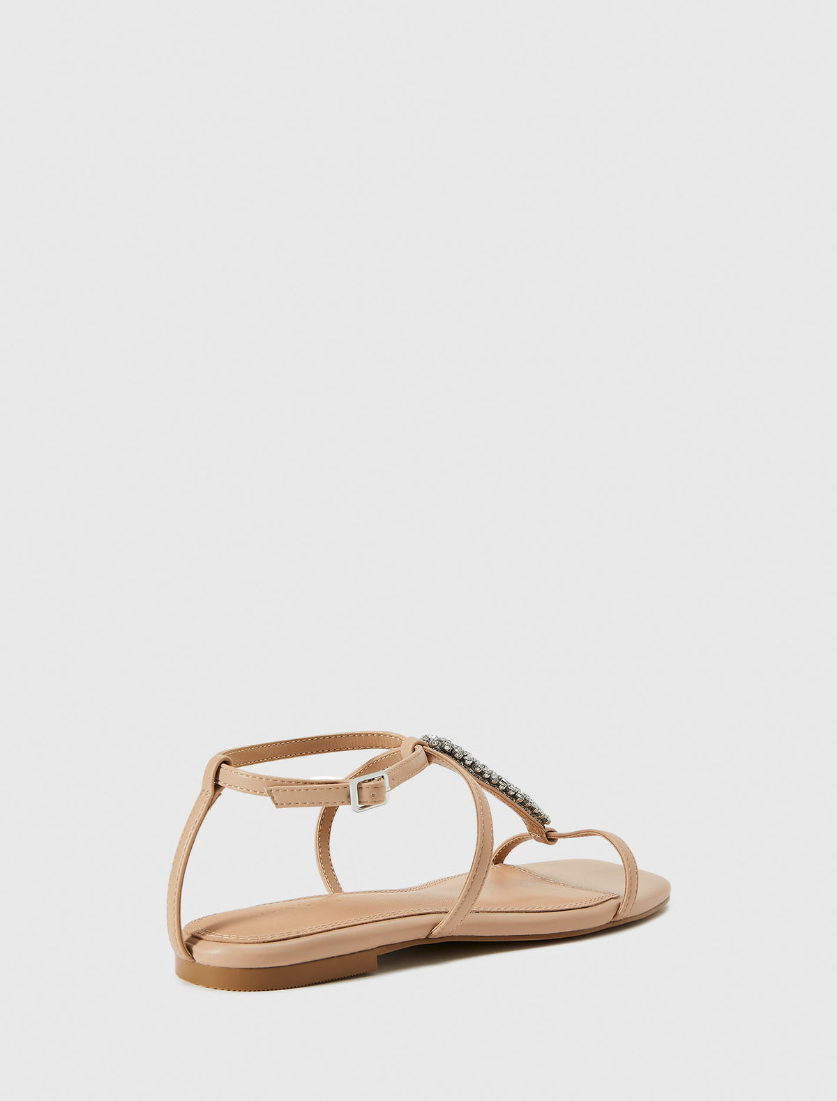 Tate Tbar Embellished Flat Sandal Forever New