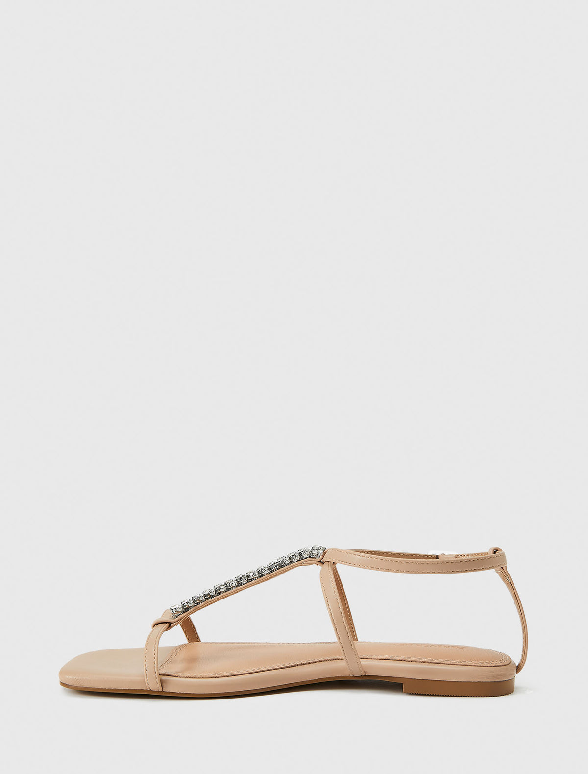 Tate Tbar Embellished Flat Sandal Forever New