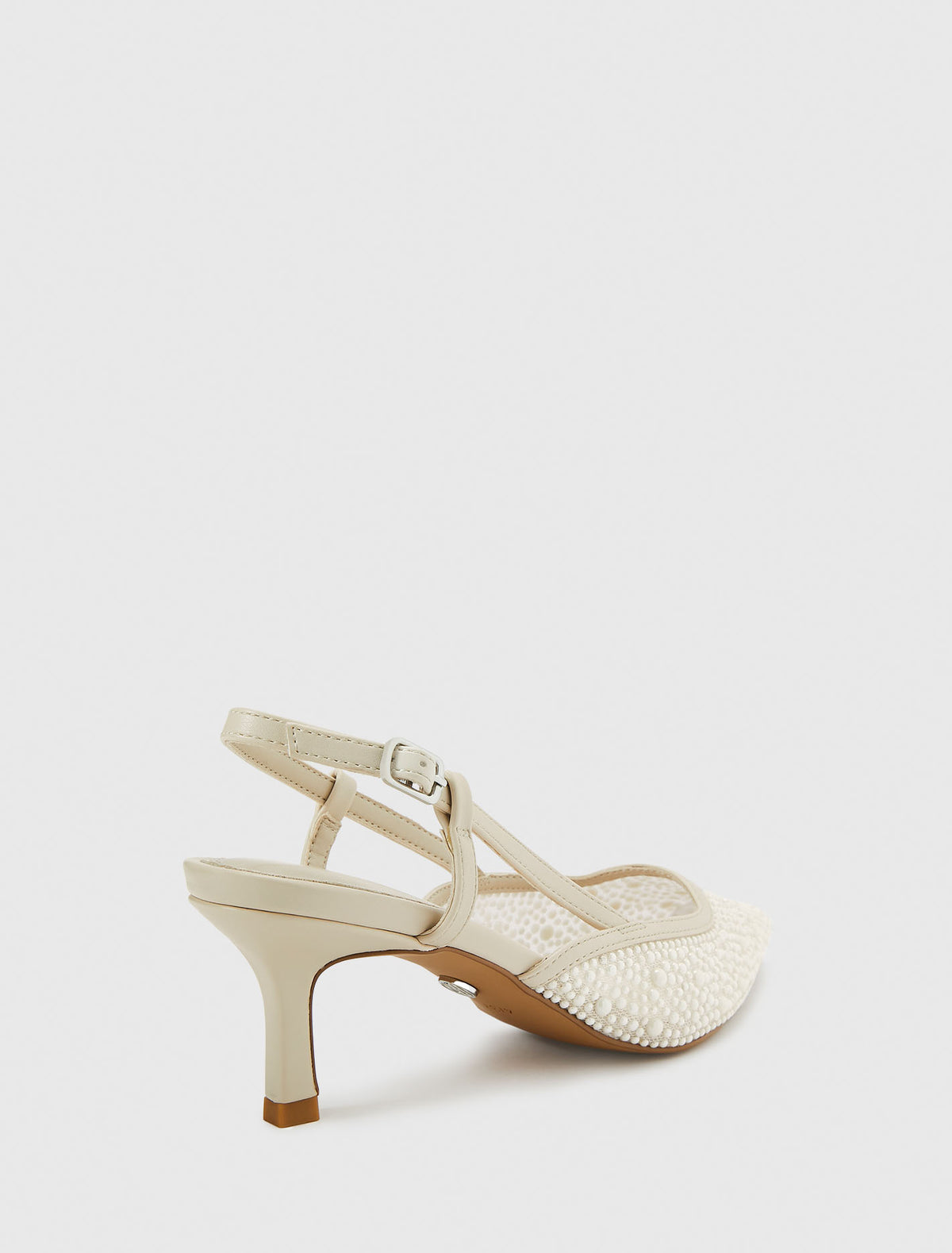 Kaia Pearl Trim Slingback Heel Forever New