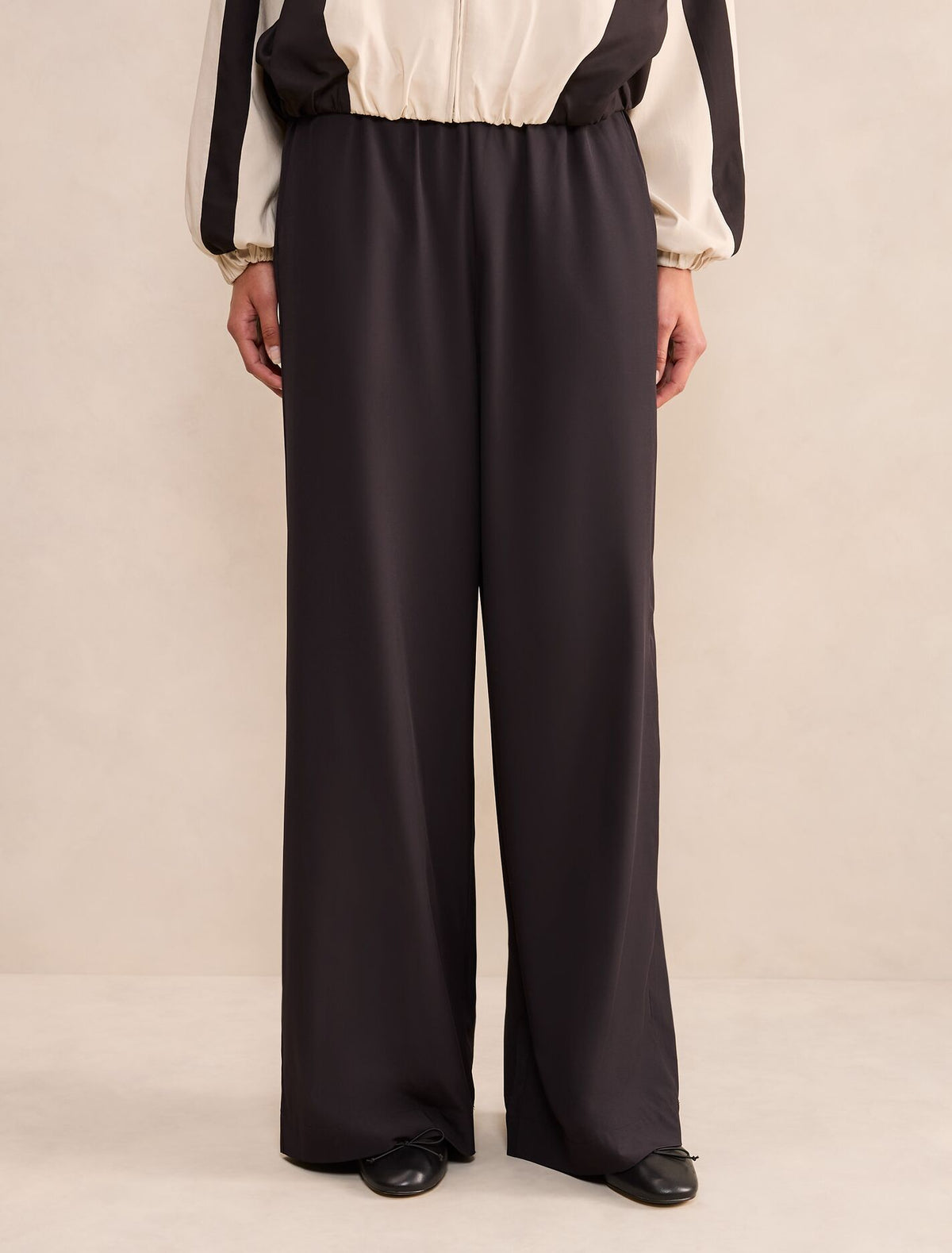 Leighton Wide Leg Pants Black Forever New
