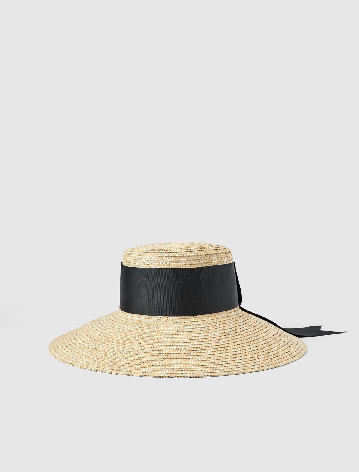 Elizabeth Wide Brim Hat 0 Natural Black Forever New