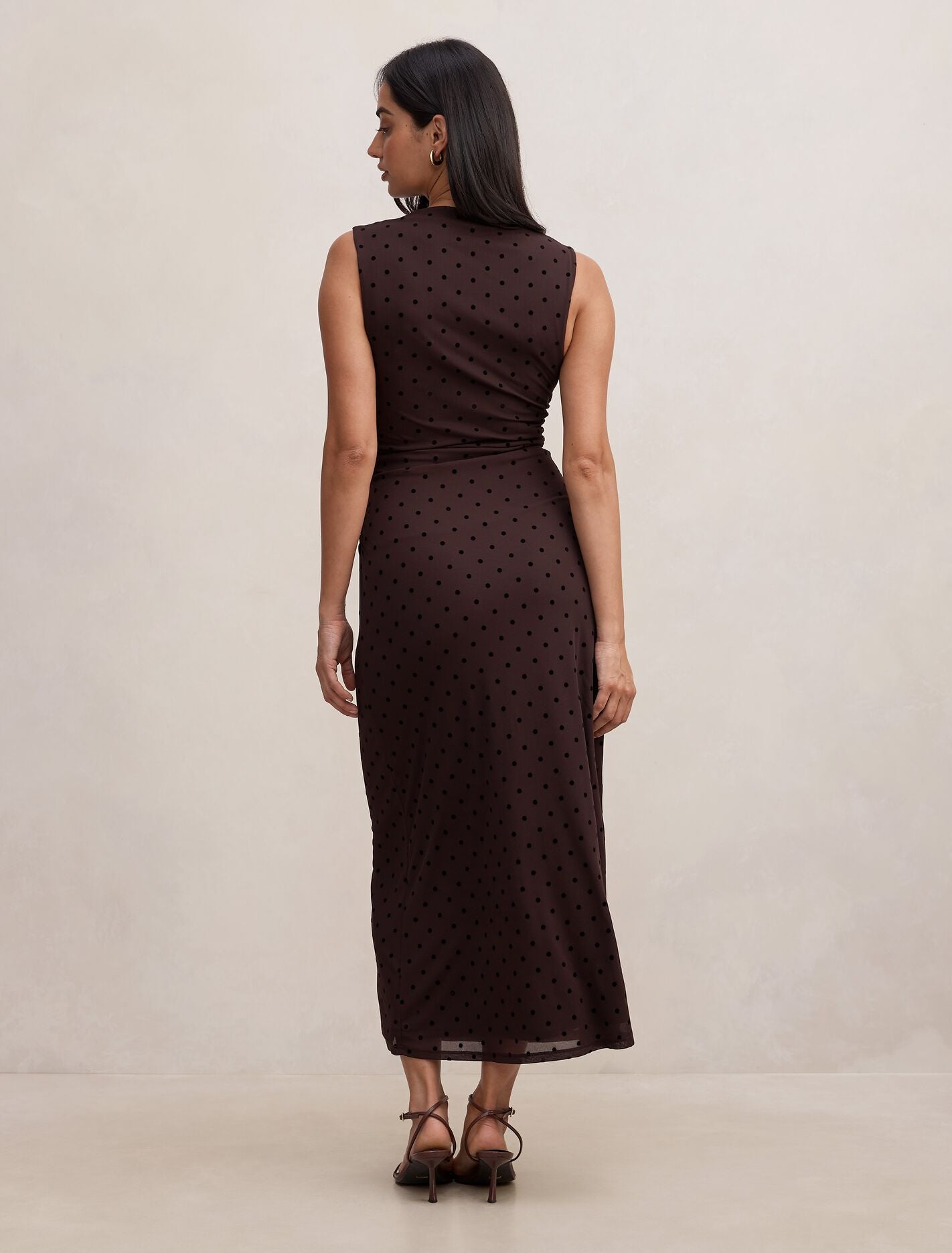 Allegra Spot Mesh Midi Dress Forever New