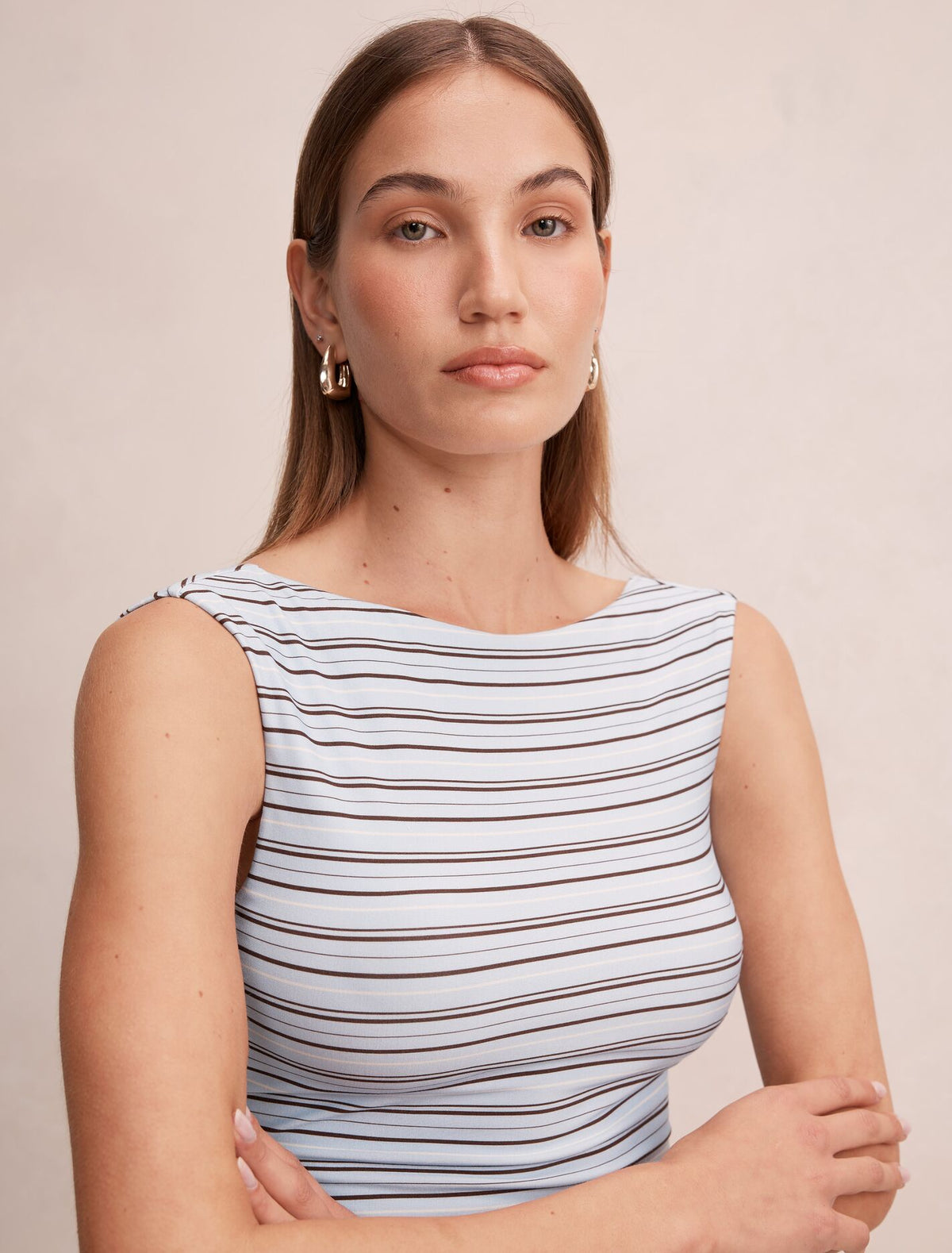 Bonnie Scoop Back Tank Top Forever New
