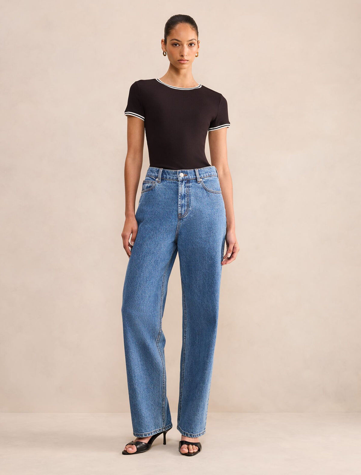Rosie Tipped Trim Short Sleeve T-Shirt