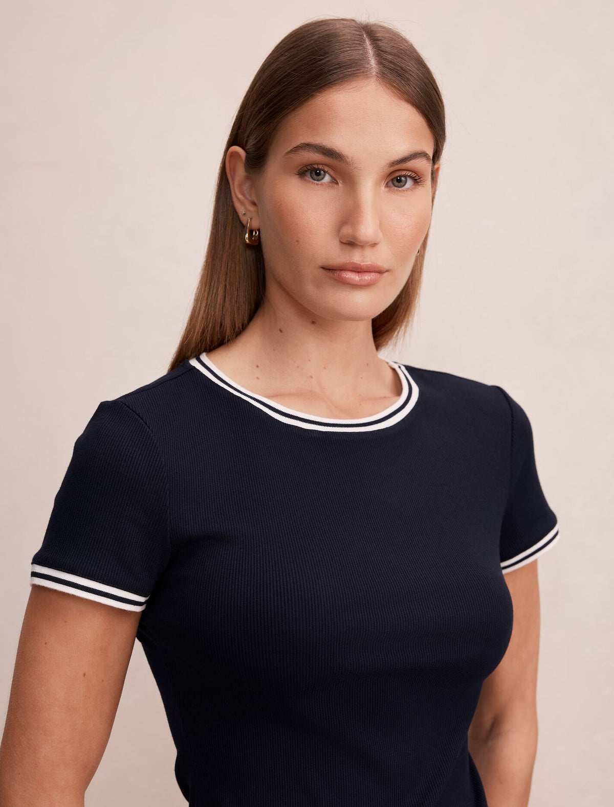Rosie Tipped Trim Short Sleeve T-Shirt