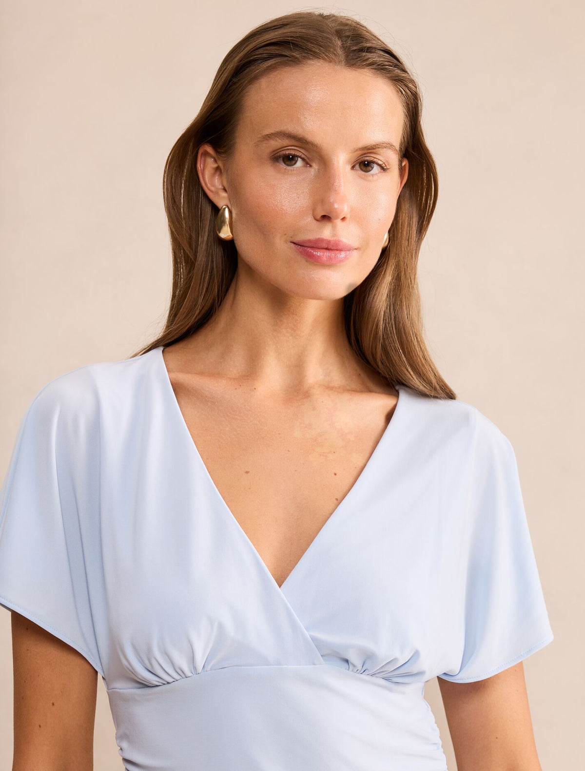Bobbie Wrap Flutter Sleeve Top Forever New
