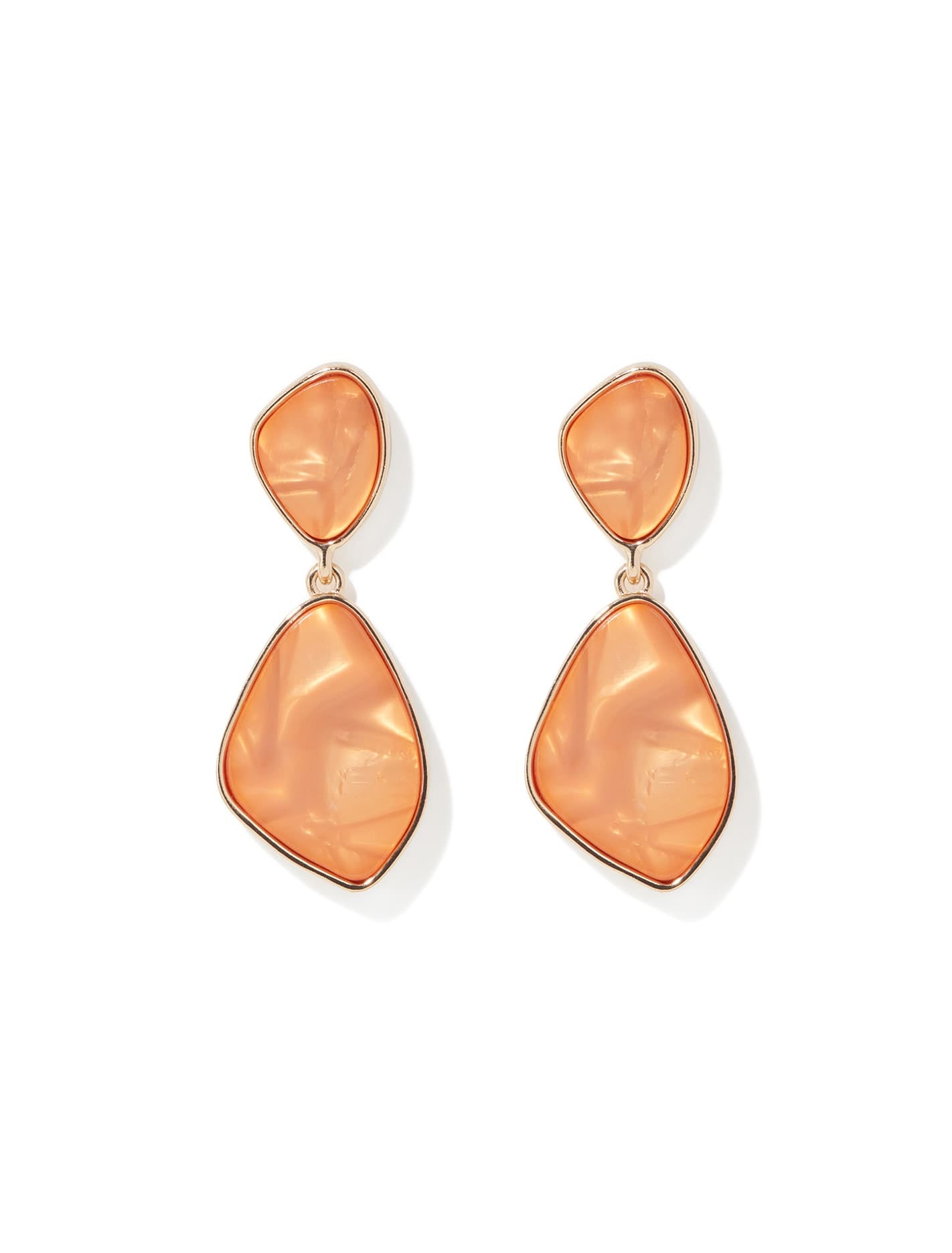 Jaimi Acrylic Swirl Geo Drop Earrings Forever New