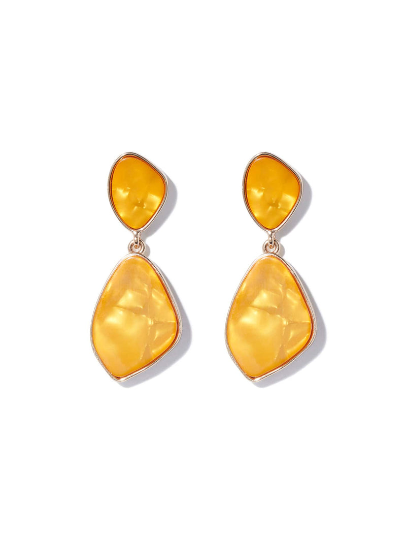 Jaimi Acrylic Swirl Geo Drop Earrings Forever New