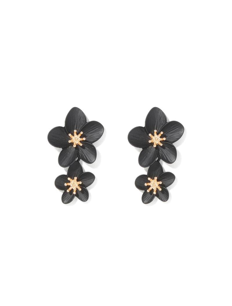 Carly Flower Drop Earrings Forever New