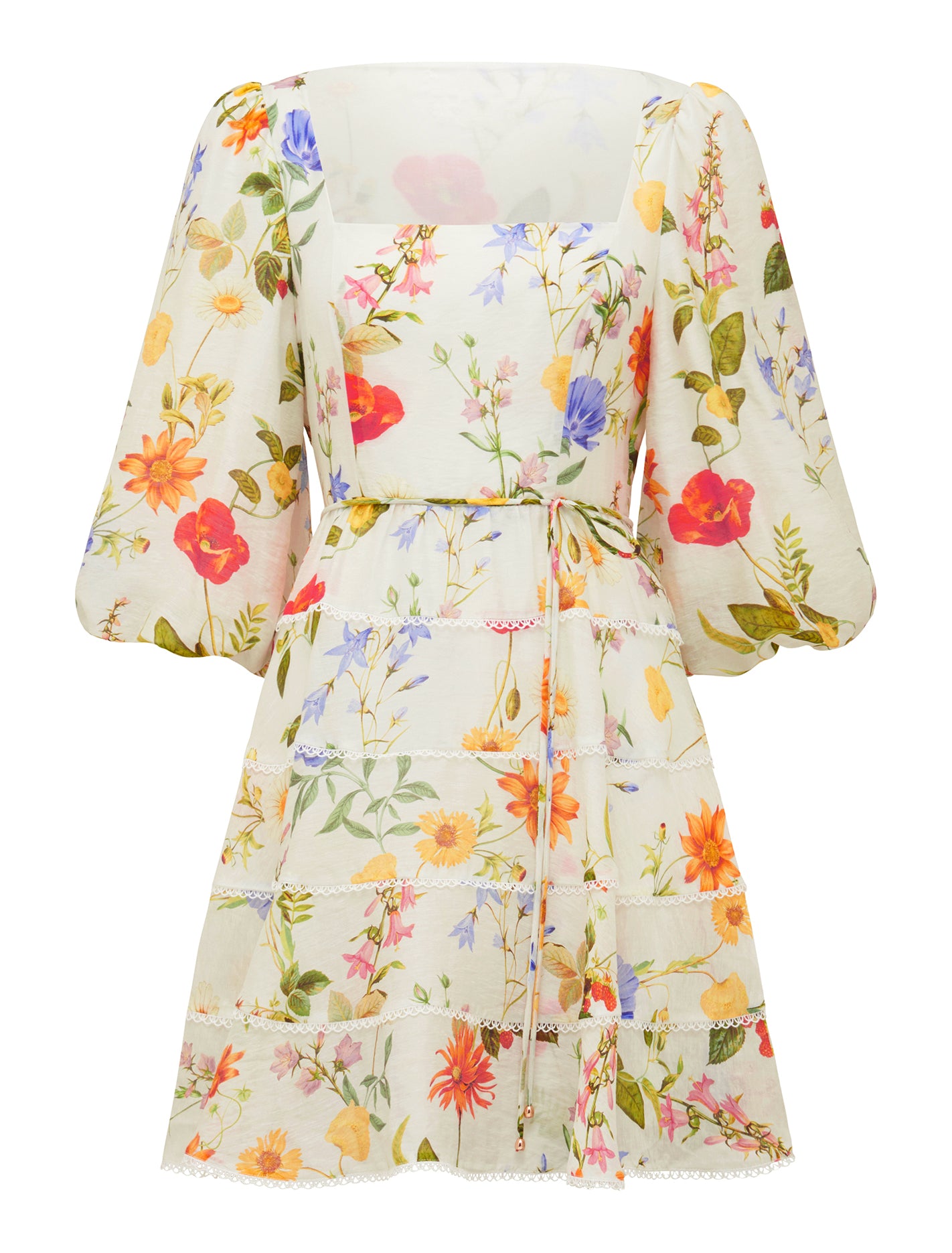 Esmie Tiered Floral Skater Dress Hilden Floral | Forever New