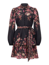 Raine Printed Tiered Mini Dress Forever New