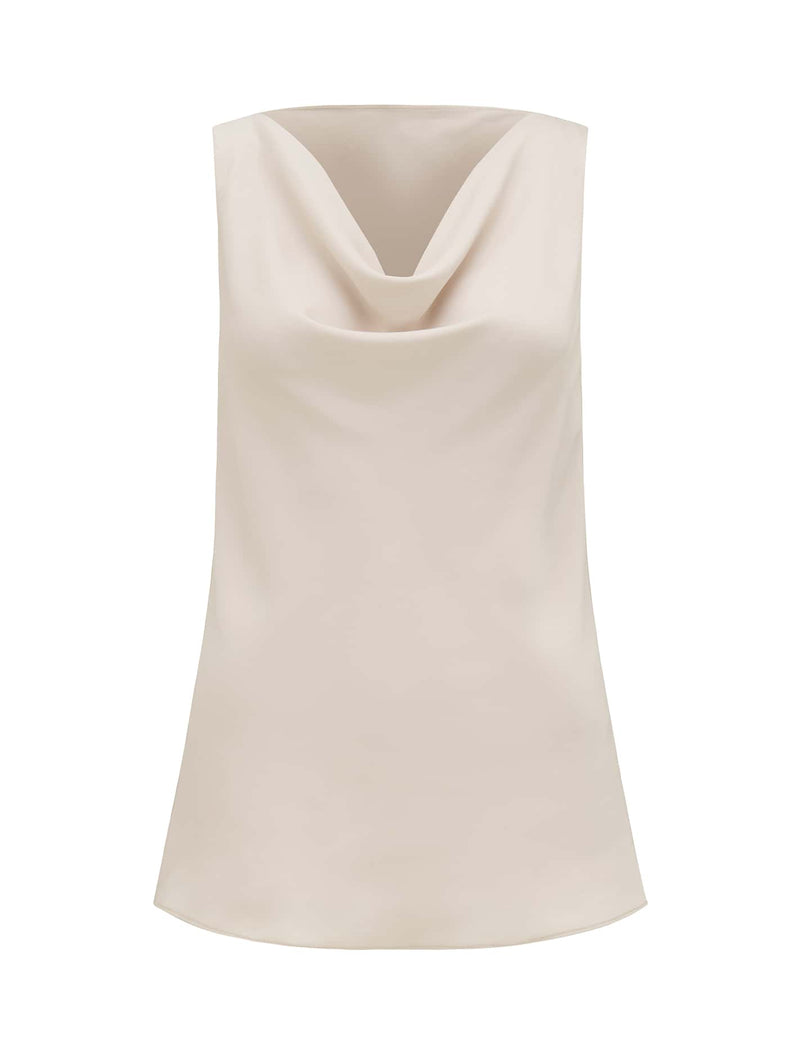 Kayley Cowl Cami Top Champagne | Forever New
