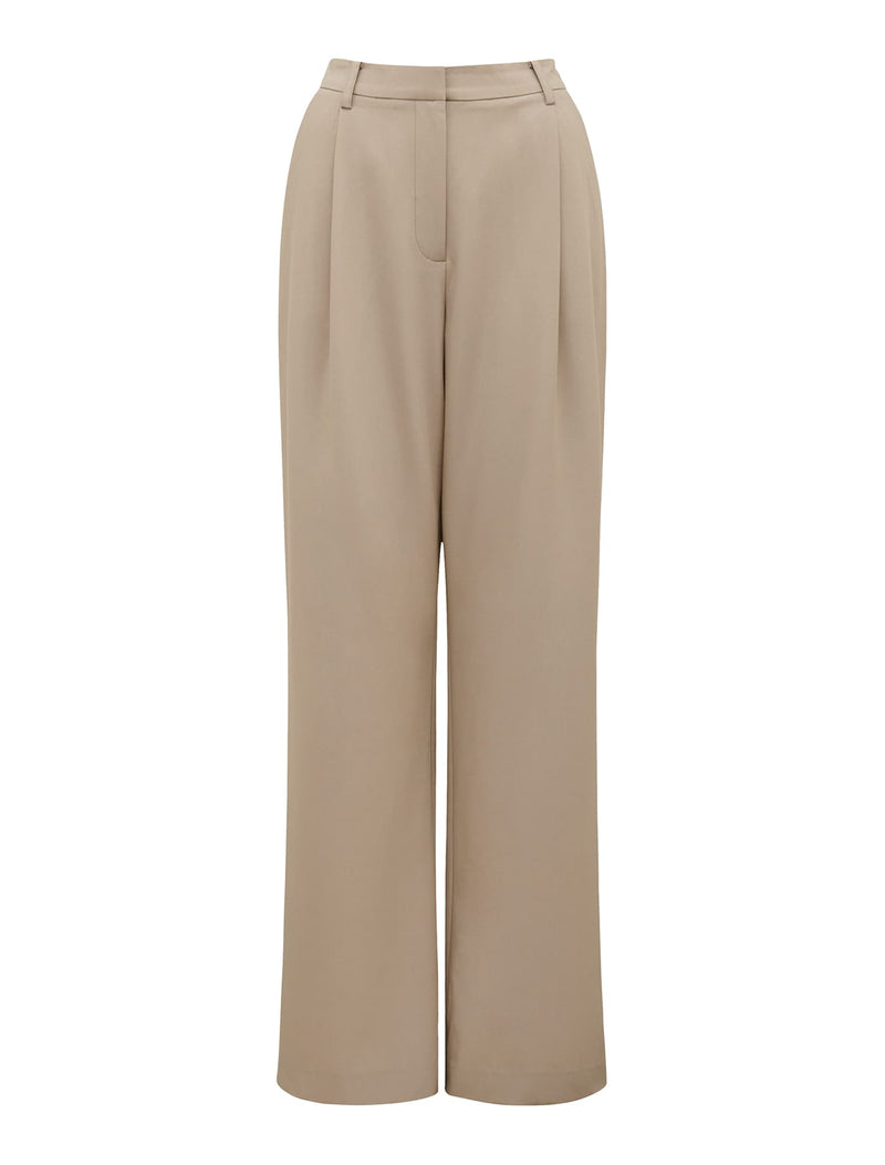 Fran Wide Leg Pants Light Fawn | Forever New
