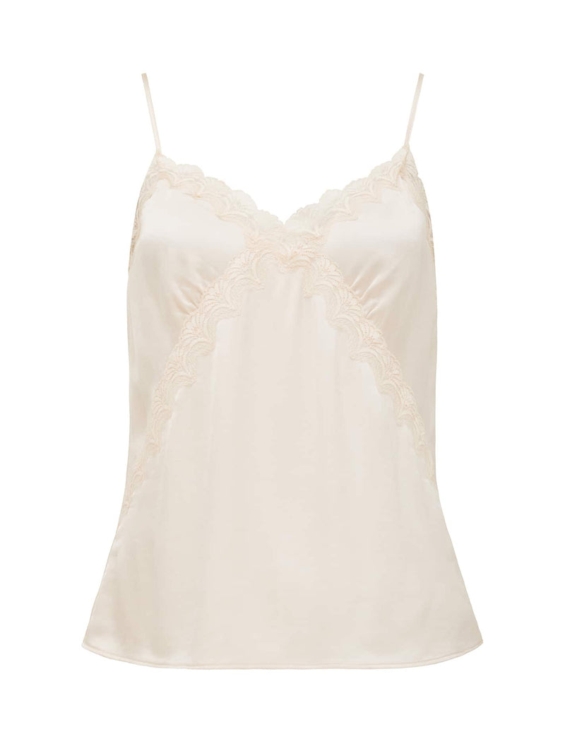 Suki Lace Cami Top Pearl | Forever New