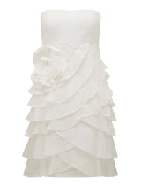 Mimi Ruffle Rosette Mini Dress Forever New