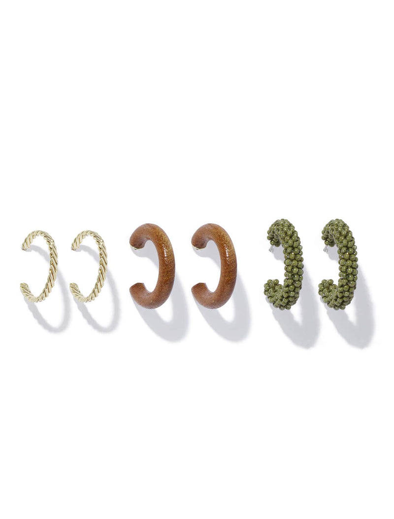 Tamsyn Multi Hoop 3 Pack Earrings Forever New