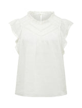 Addison Trim Spliced Rami Blouse Forever New