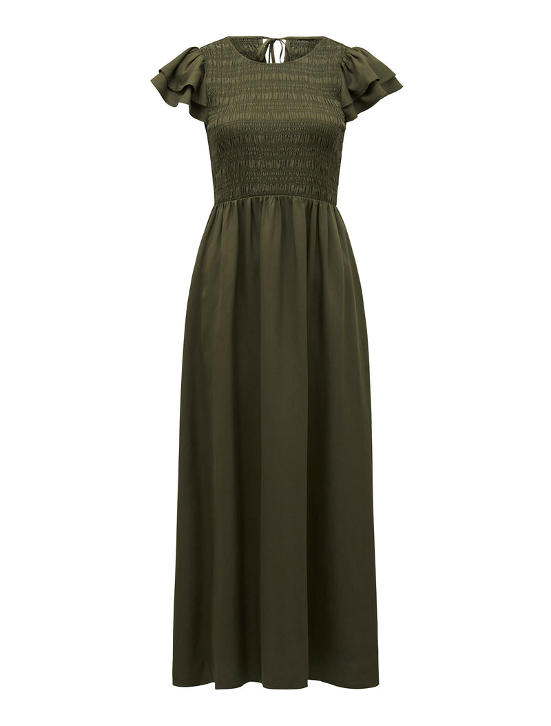 Tallulah Shirred Midi Dress Forever New