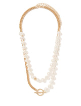 Signature Tamsin Double Glass Pearl Necklace Forever New