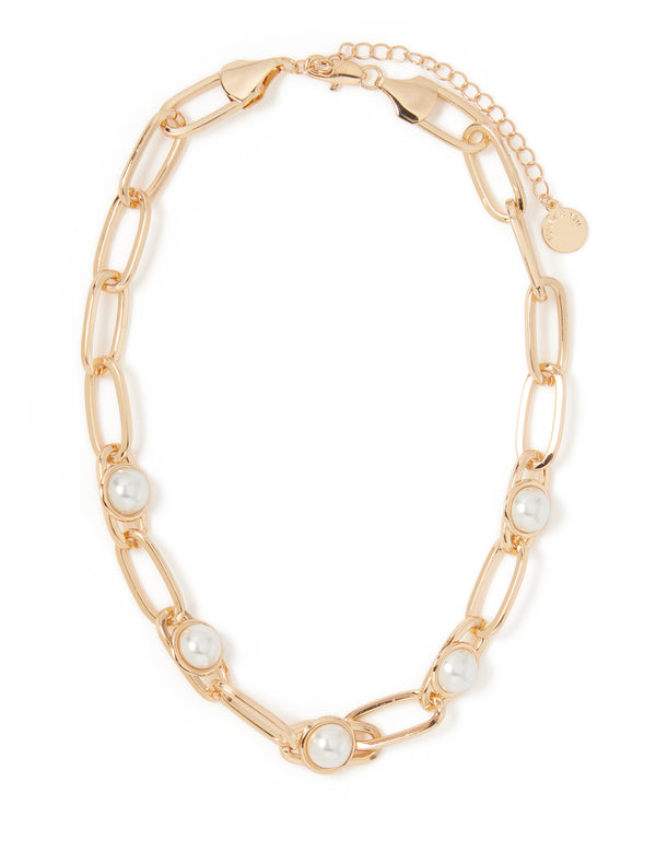Signature Blair Link Pearl Necklace Forever New