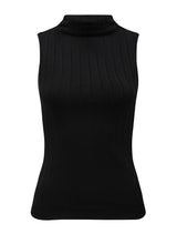 Haley Ribbed Grown On Neck Tank Top Forever New