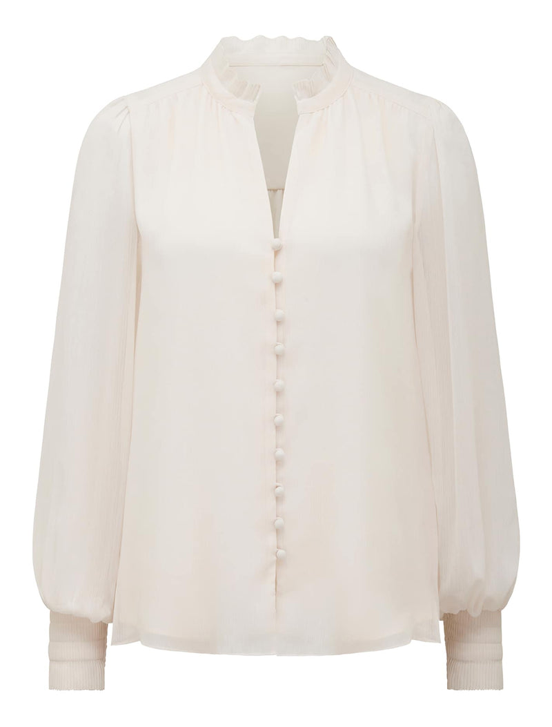 Flora Fluted Pleat Blouse Forever New