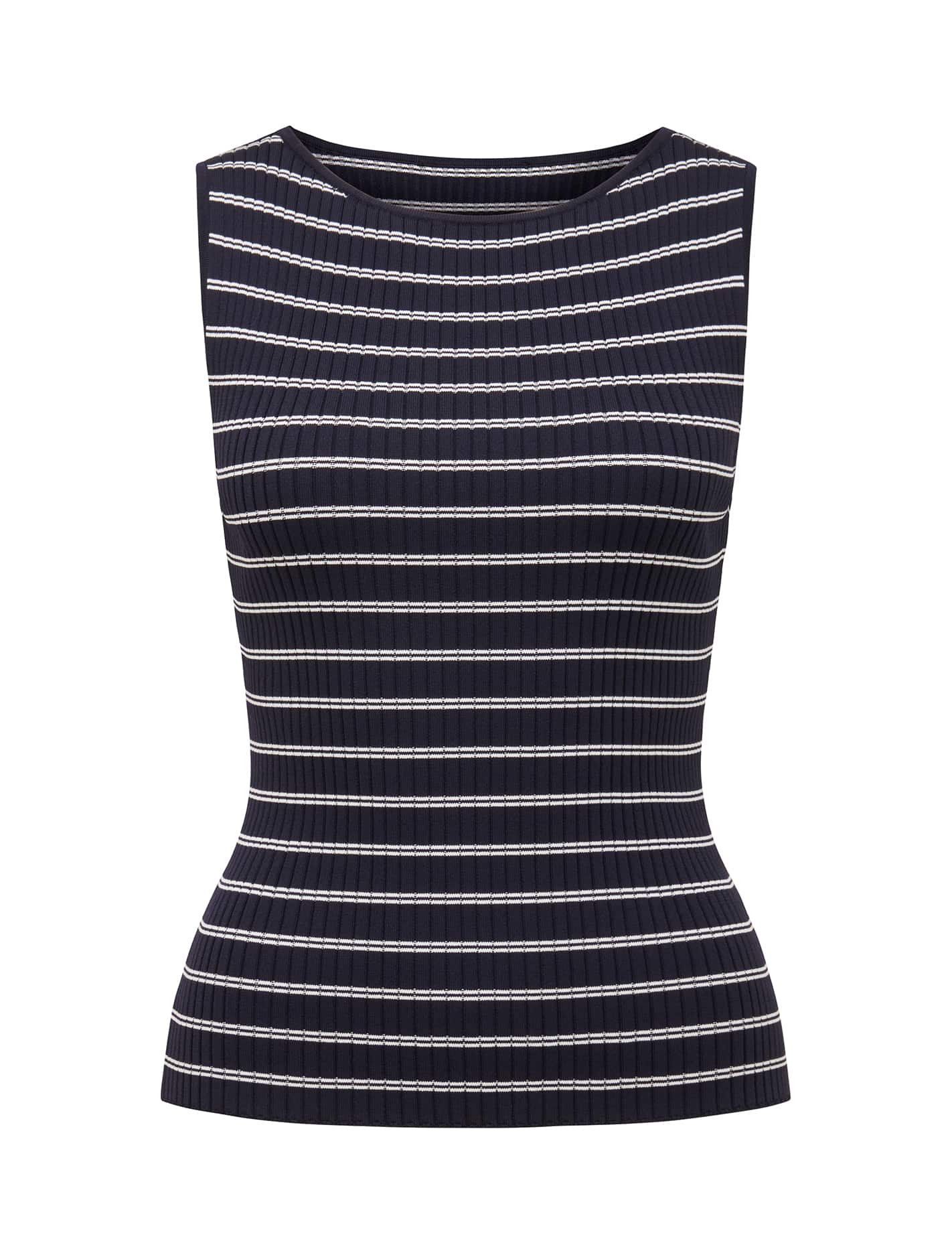Millie Stripe Boatneck Tank Top Forever New