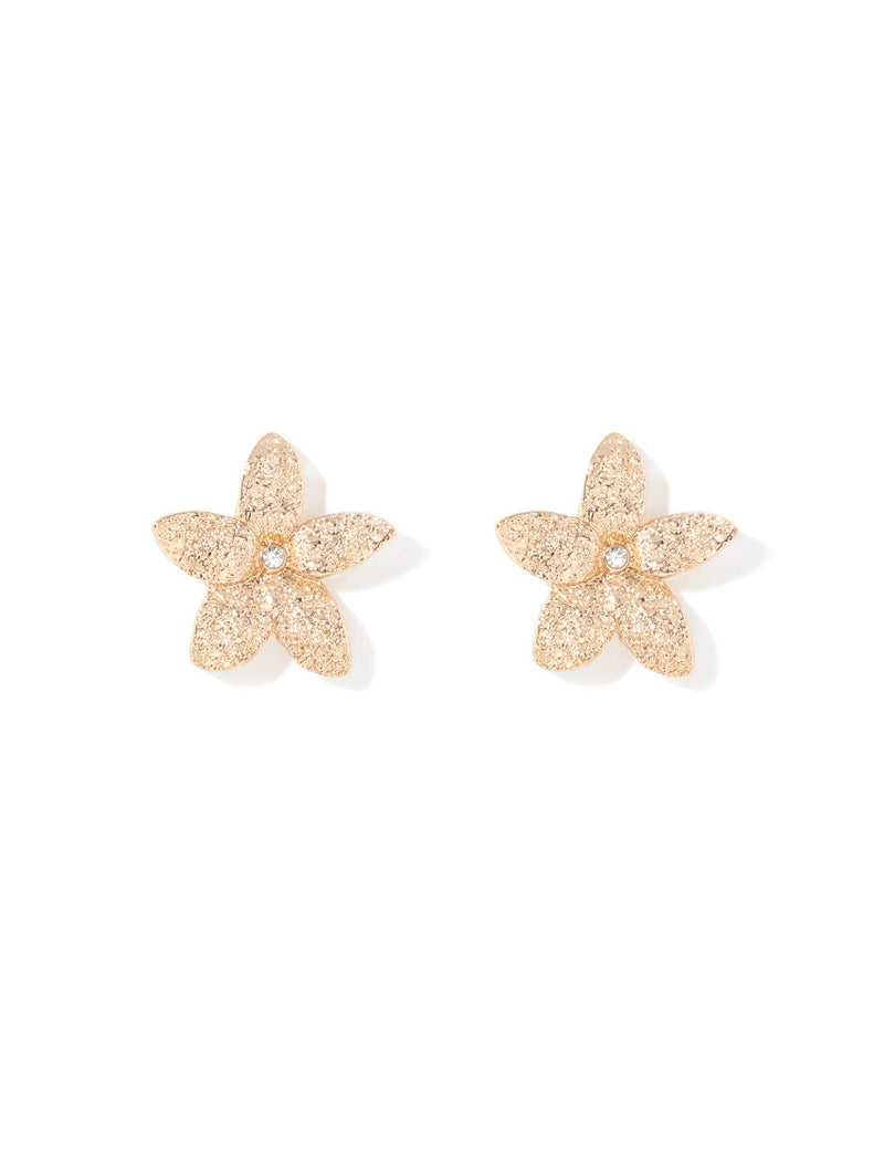 Mezzi Metal Flower Earrings Forever New