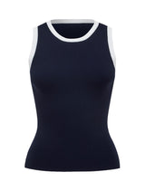 Aspen Tipping Detail Knit Tank Top Forever New