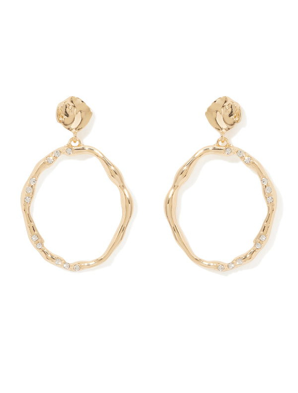 Signature Tally Texture Hoop Earrings Forever New