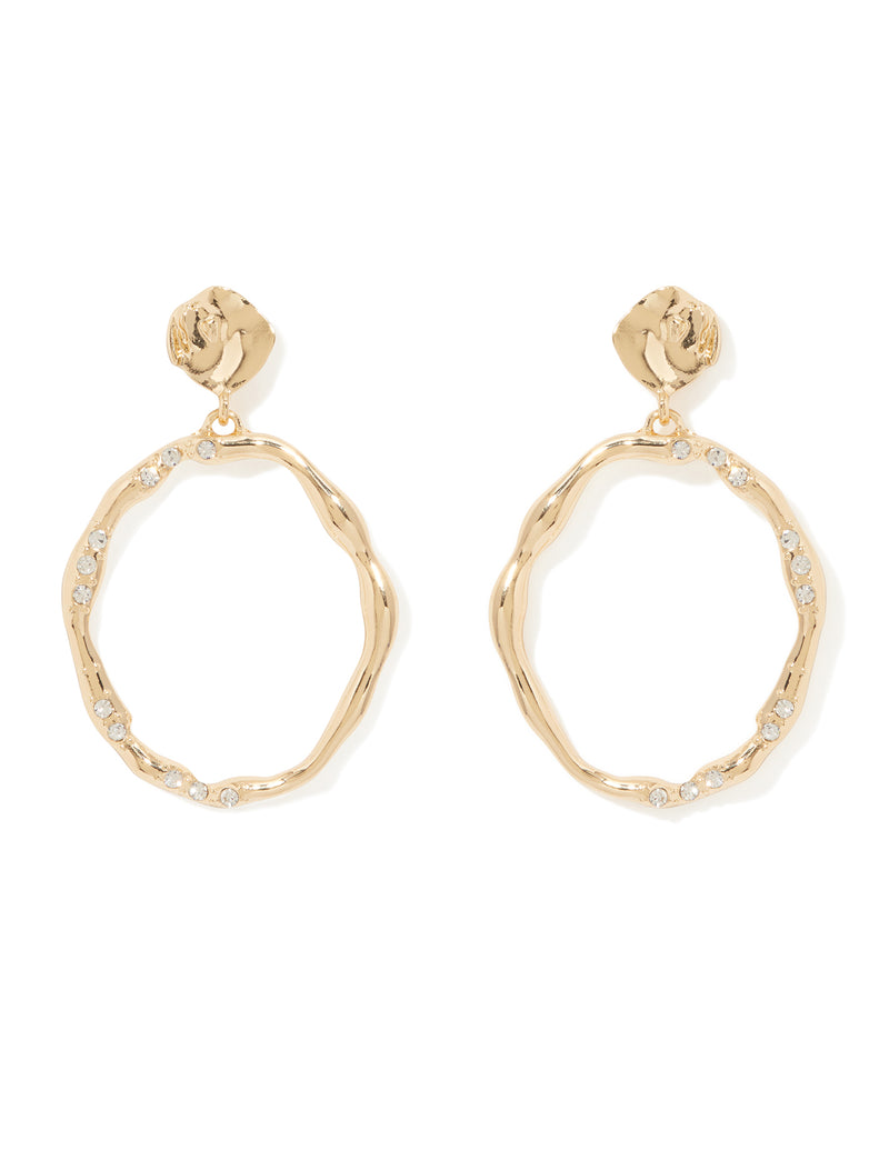 Signature Tally Texture Hoop Earrings Forever New