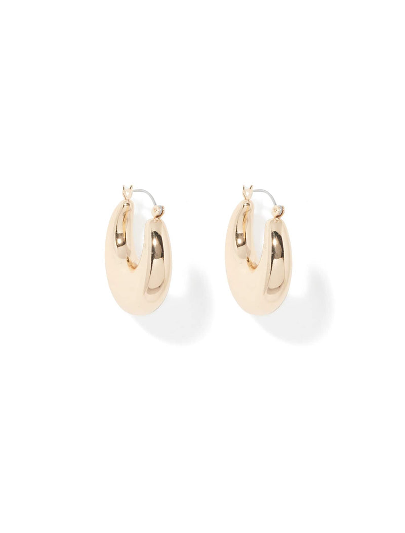 Tina Thick Hoop Earrings Forever New
