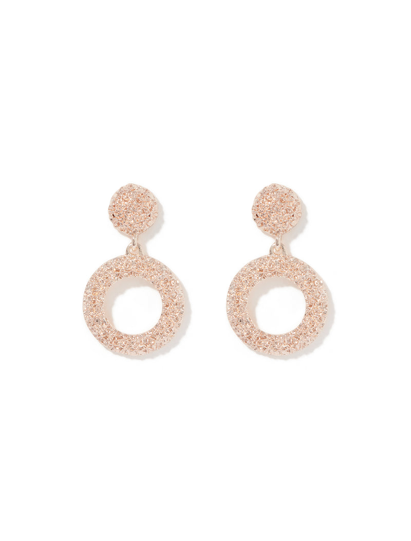 Tabby Texture Hoop Earrings Forever New