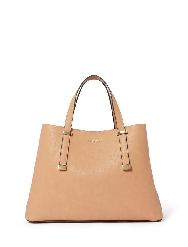 Handbag Forever New Pink in Suede - 21699025