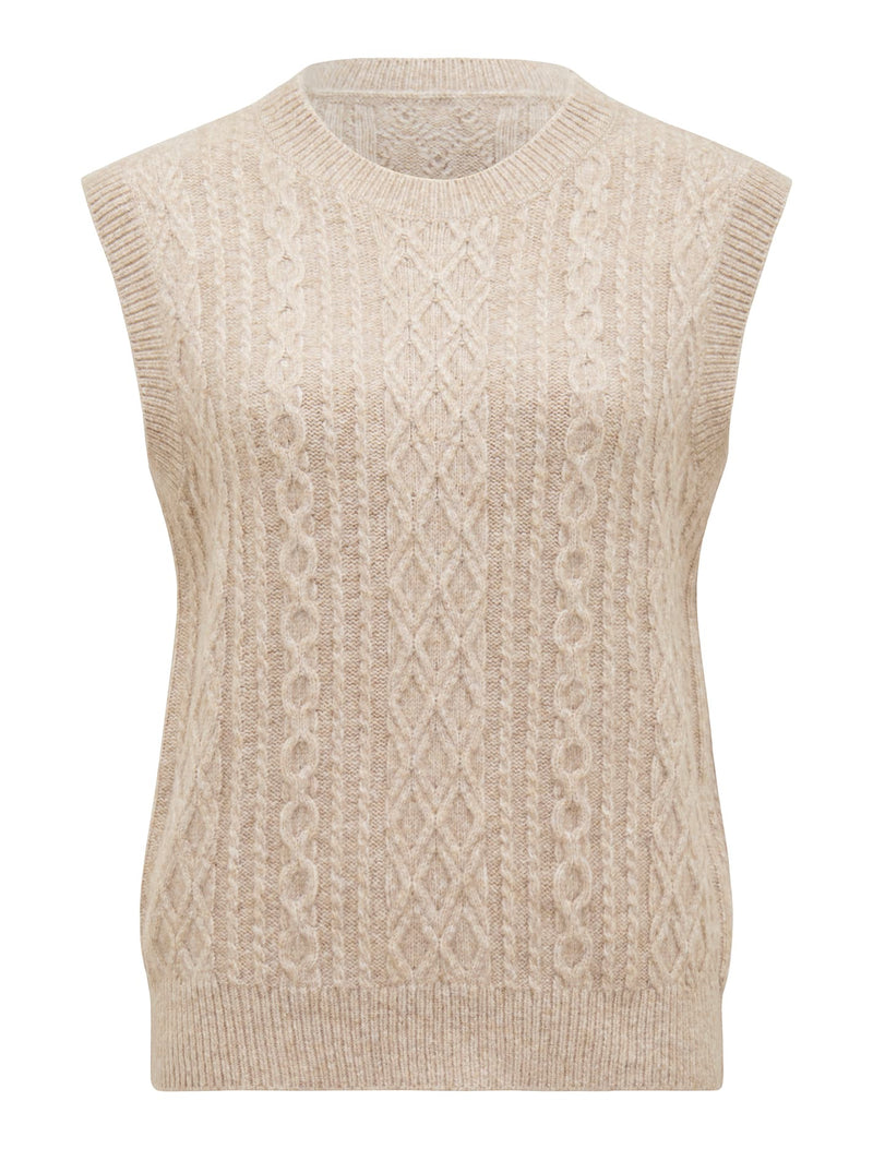 Indie Cable Knit Tabard Sweater Forever New