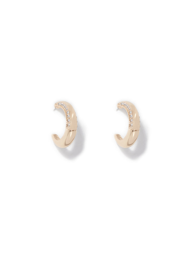 Hana Stone Hoop Earrings Forever New