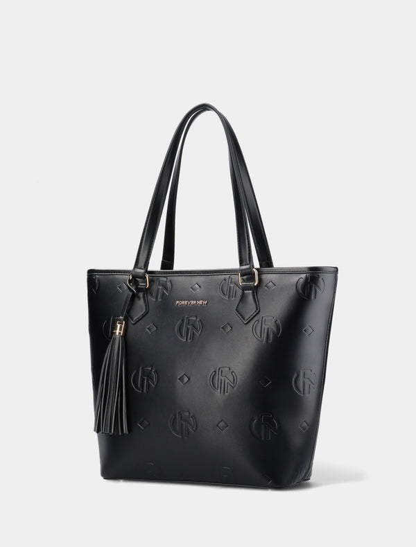 Sophie Embossed Tote Bag Forever New