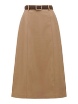 Katy Belted A-Line Midi Skirt Forever New